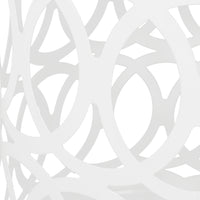 Outdoor Metal S 2 End Table White Iron