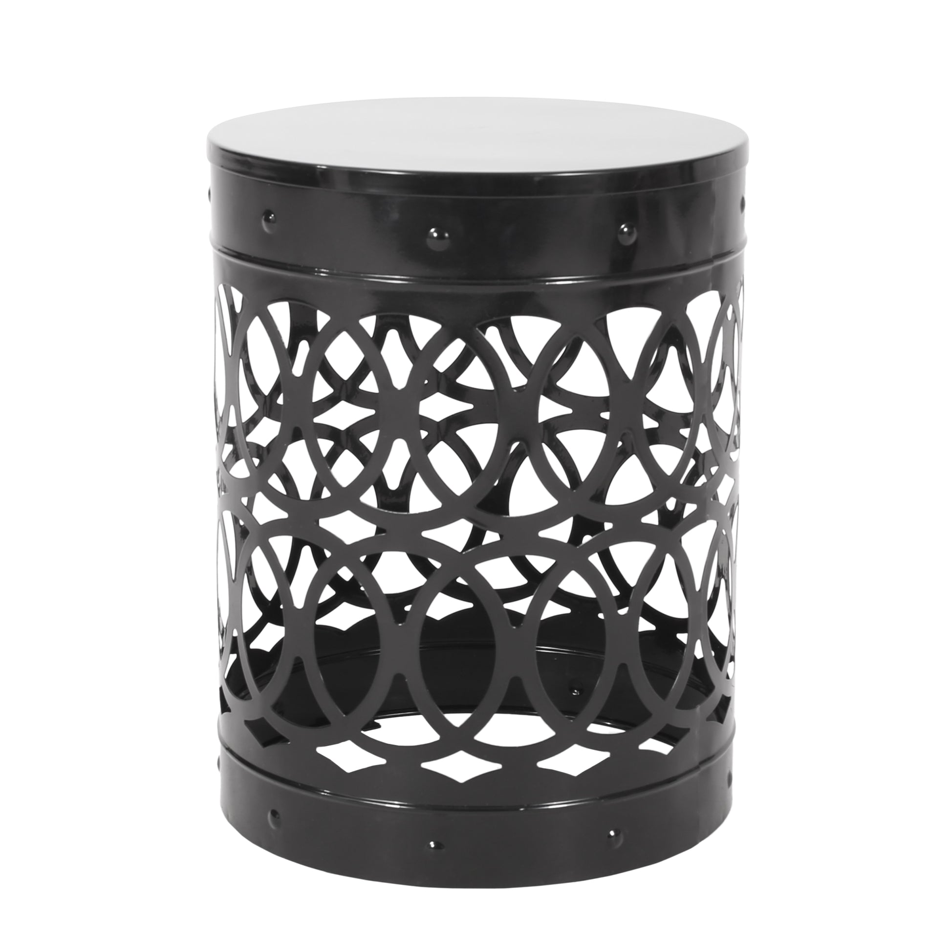 Metal S 2 End Table Black Iron