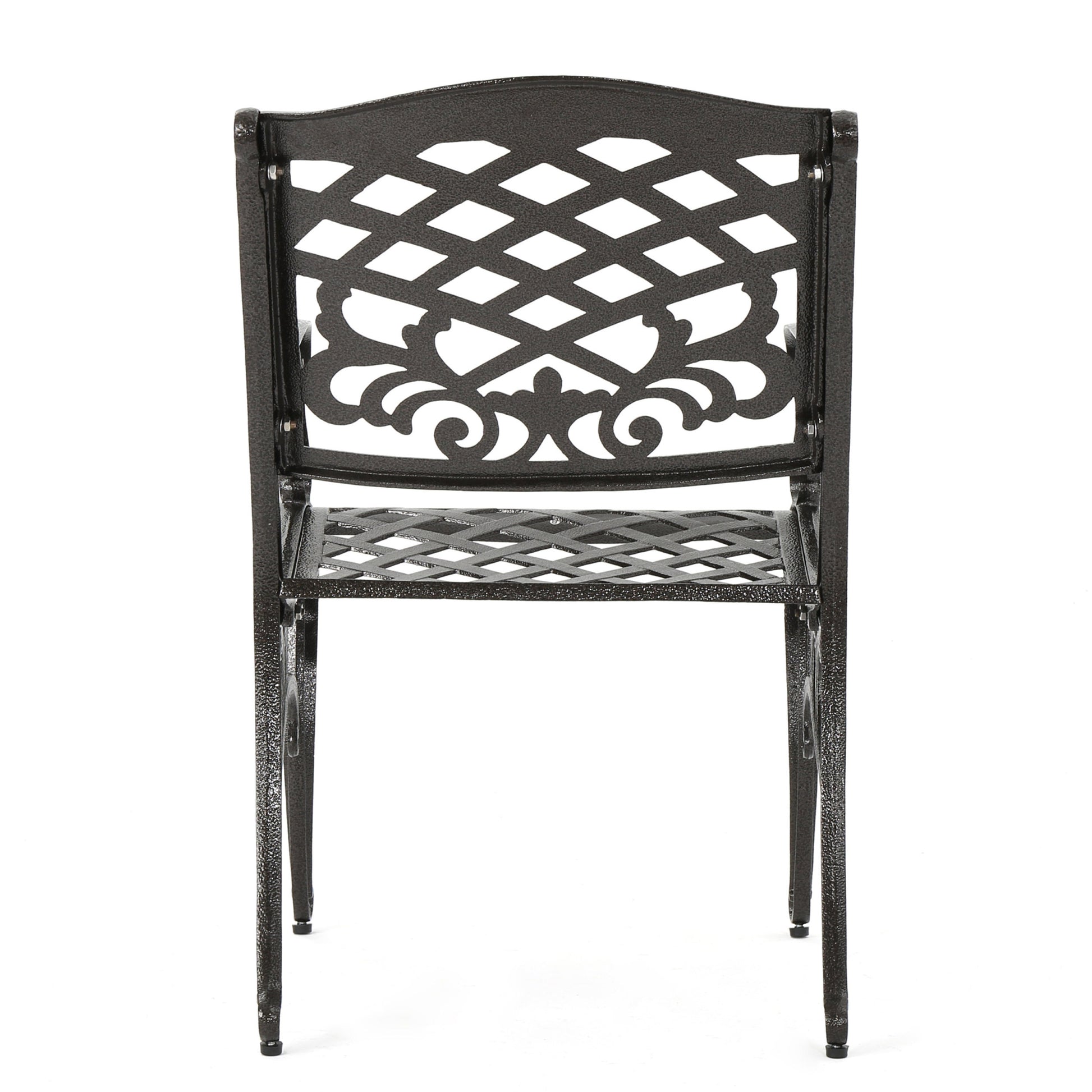 Phoenix Arm Chair Set Of 2 Bronze Aluminium