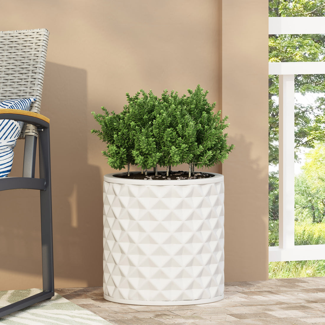 Mgo Planter Antique White Magnesium Oxide