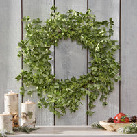 27" Oxalis Corniculata Wreath Green Polyester