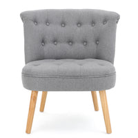 Bordeaux Tuft Chair Grey Fabric