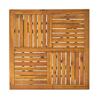 Hermosa 5 Piece Wood Dining Set With Cushions Yes Teak Water Resistant Cushion Acacia Wood