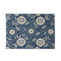 Meridian 6607B 5'3" X 7' Blue Polypropylene