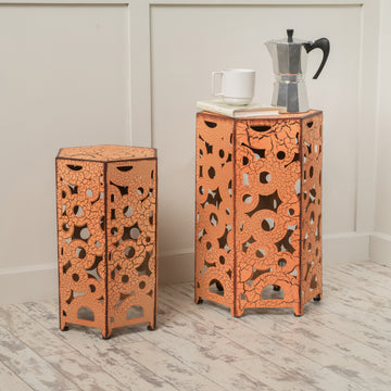 Selva Accent Table Orange Iron