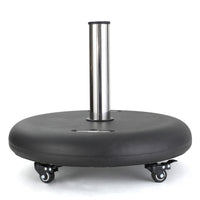 Wheelie Umbrella Base Round Black Concrete
