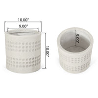 Mgo Planter Antique White Magnesium Oxide