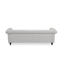 Sofa 3 Seater Grey Fabric