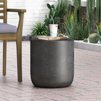 End Table Matte Black Magnesium Oxide