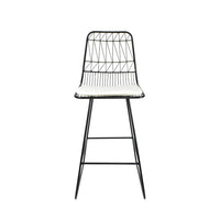 Niez Counter Stool Black Ivory Iron
