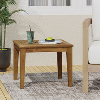 Hampton Wood Side Table Natural Wood