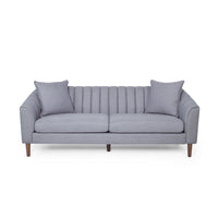 3 Seater Sofa Grey Fabric