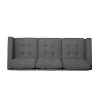 3 Seater Sofa Dark Grey Fabric