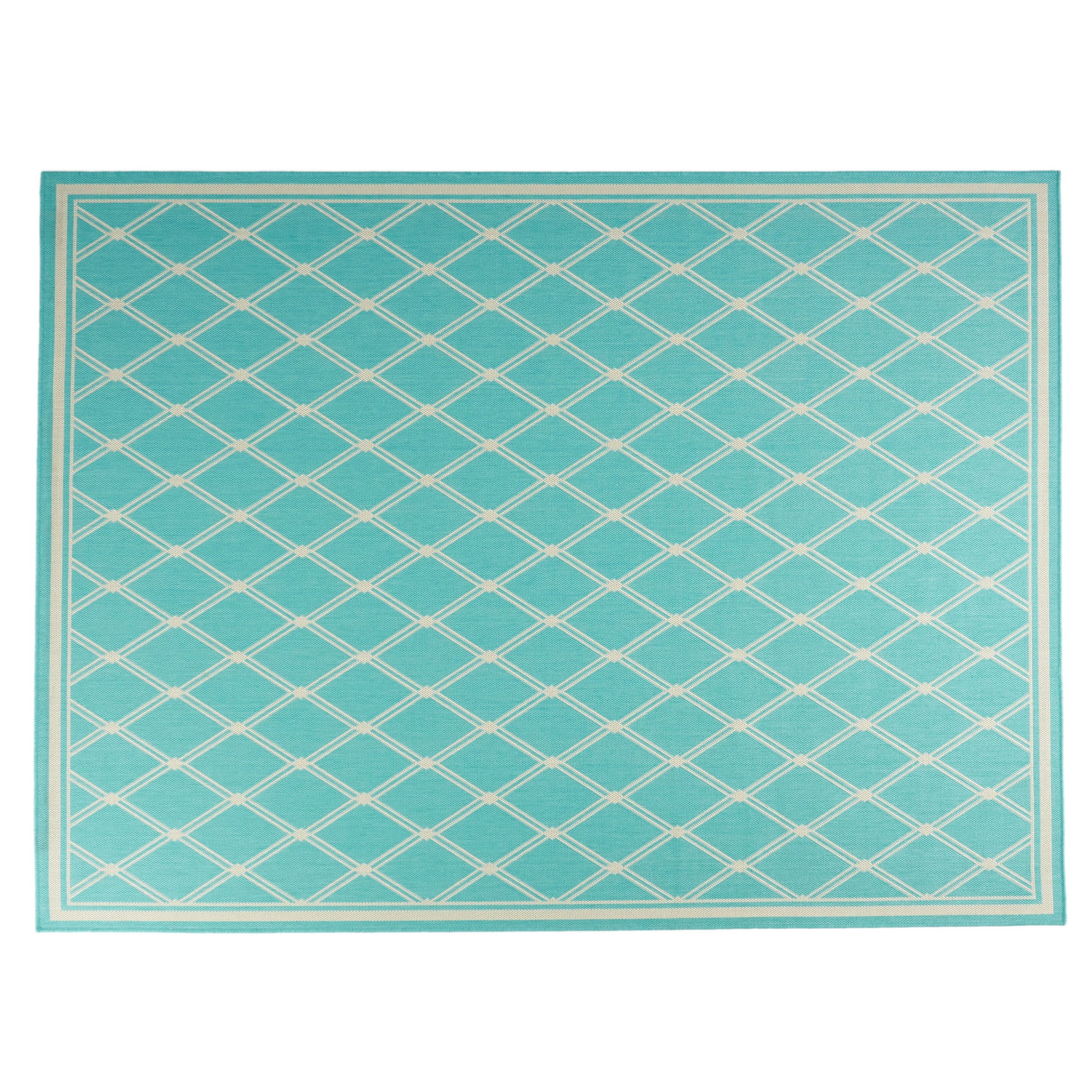 5092G 7'10"X10' Rug Teal Polypropylene