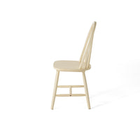 36 Inch H Spindle Back W.Chair Cream Rubber