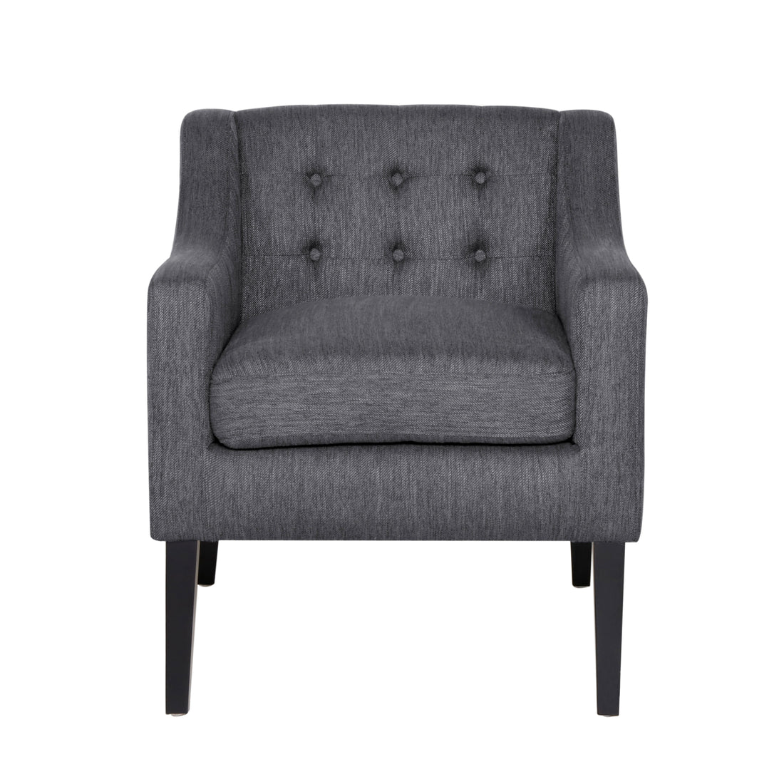 Accent Chair Charcoal Fabric