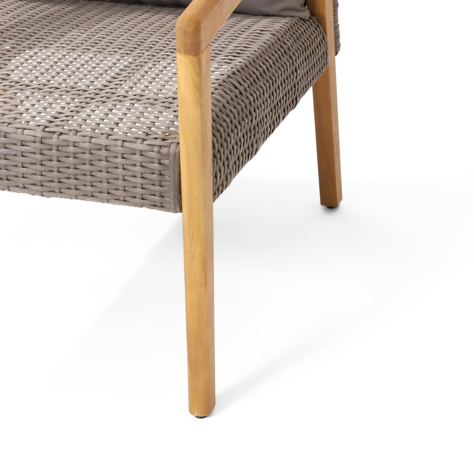 Outdoor Acacia Wood Club Chairs With Cushions Teak Gray Grey Acacia Wood