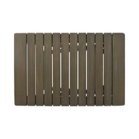 Outdoor Folding Wooden Side Table, Gray, 15"D X 22.75"W X 18.25"H Gray Acacia Wood