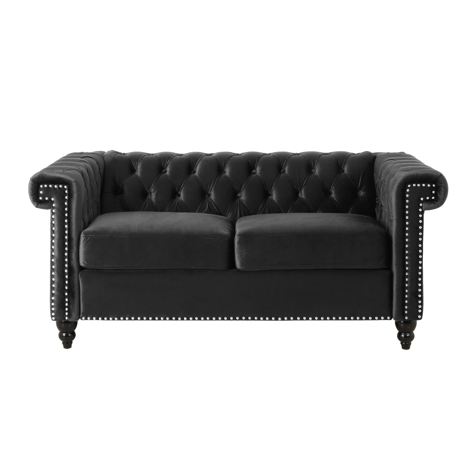 Seat Black Velvet 2 Seat