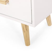 3 Drawer Stair Cabinet White Mdf