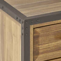 Brighton Collection Night Std 2 Drw Natural Acacia Wood
