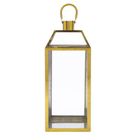 Harris 18"H Stainless Steel Lantern Gold Stainless Steel
