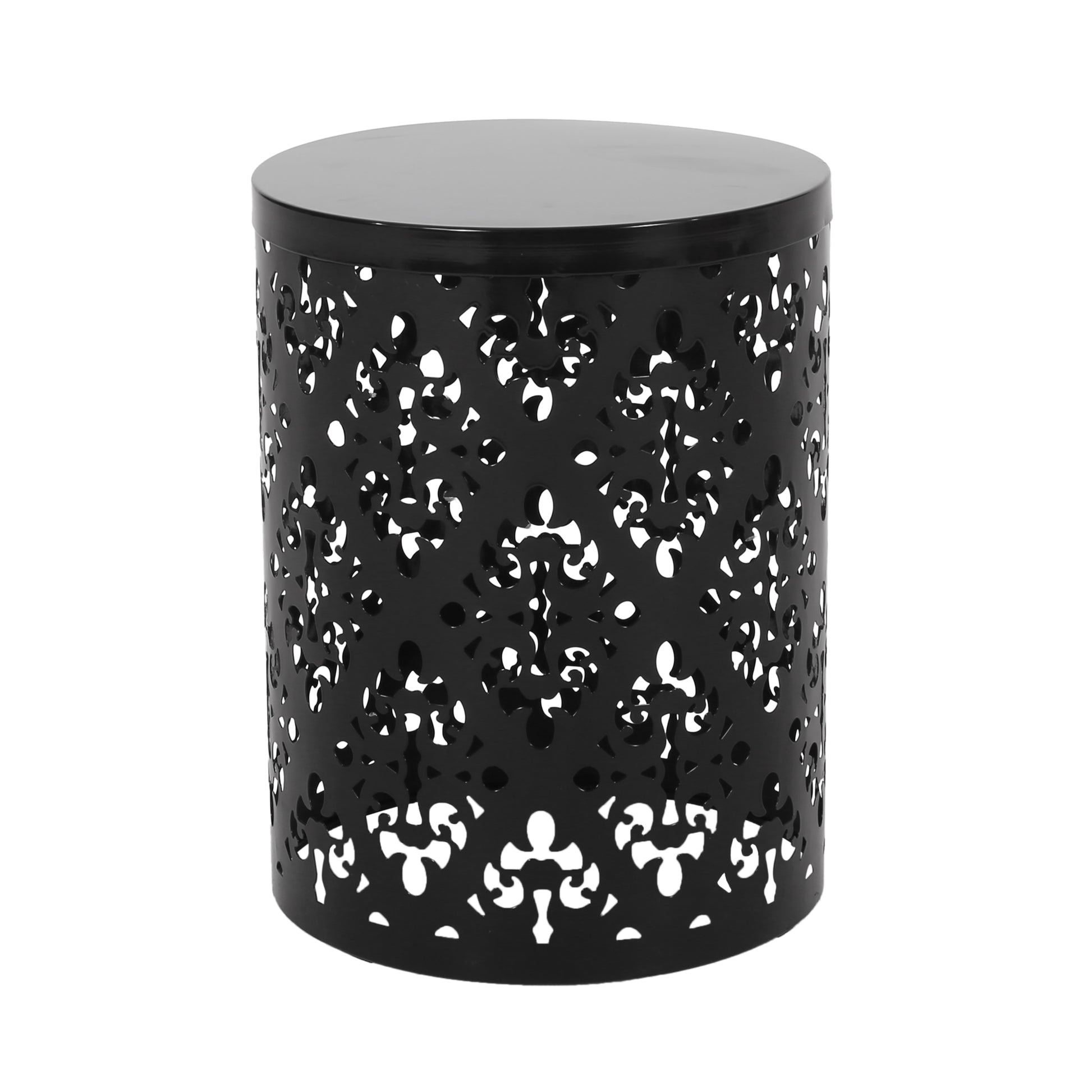 Metal S 2 End Table Black Iron