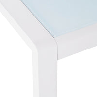 Cape Coral Side Table White Aluminium