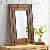 Mirror Brown Wood