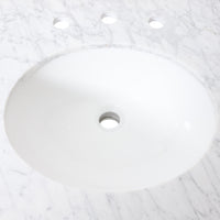 49'' Cararra White Marble Vanity Top&Ceramic Sink White Marble Marble