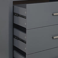 4 Drawer Chest Charcoal Grey Mdf