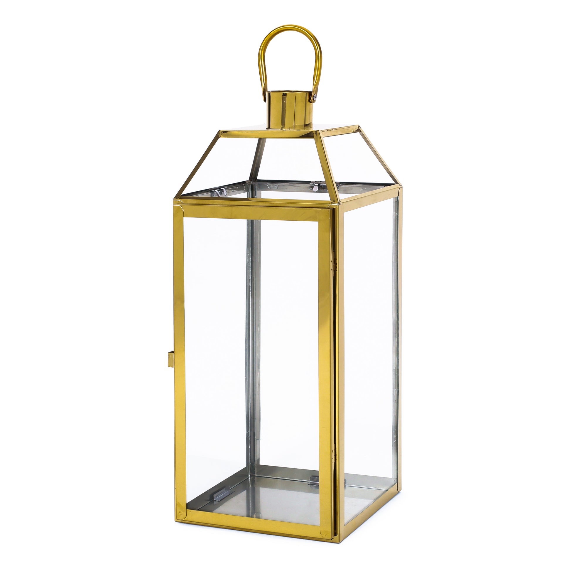 Harris 18"H Stainless Steel Lantern Gold Stainless Steel