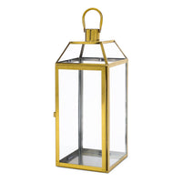Harris 18"H Stainless Steel Lantern Gold Stainless Steel