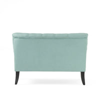Nicole Kd Settee Light Blue Fabric