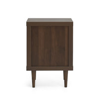 1 Drawer Nightstand Walnut Mdf