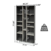 Multi Function Cabinet Grey Particle Board