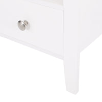 2 Drawer Storage Rack White Mdf