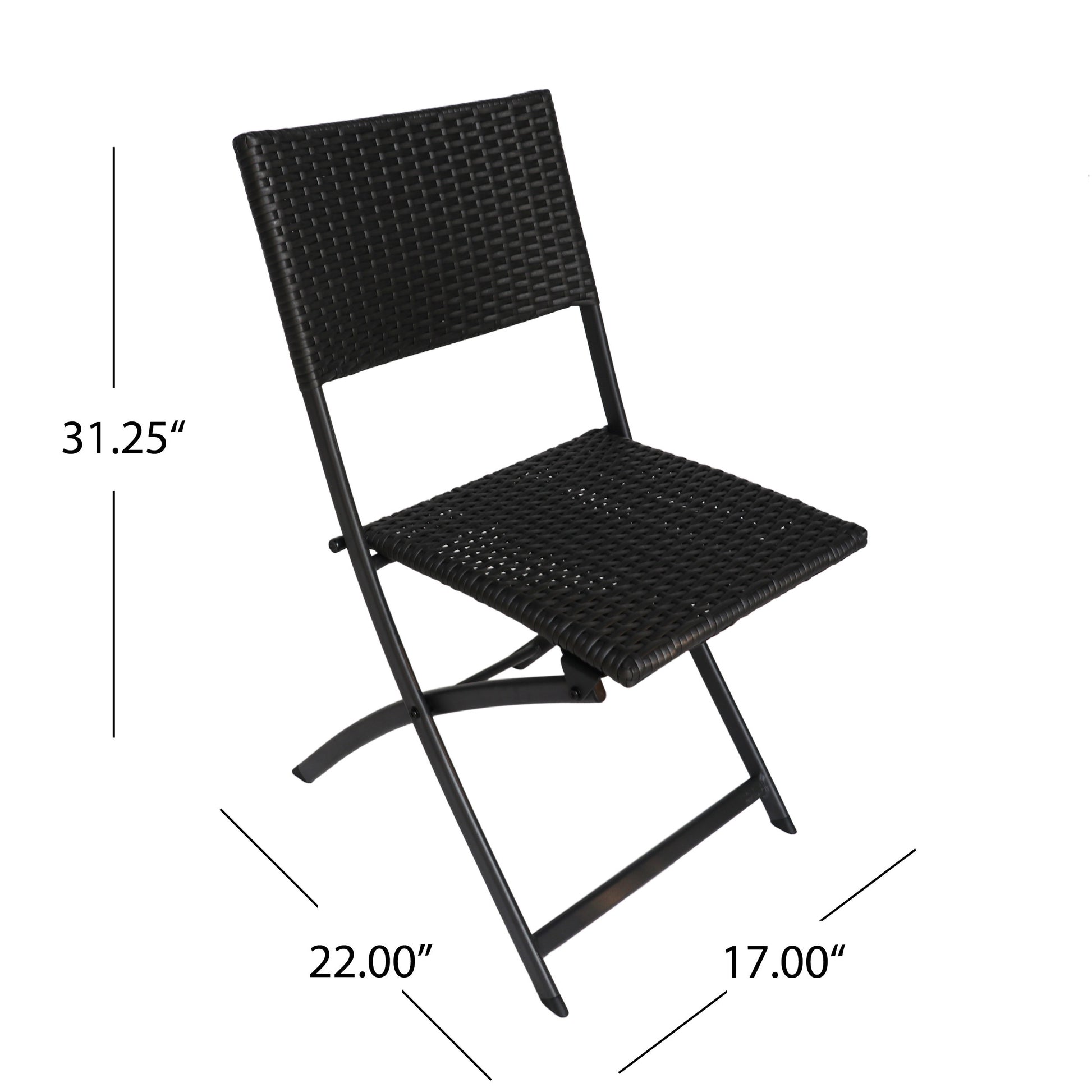 Maldives Aluminum Foldable Dining Set Grey Pe Rattan Iron