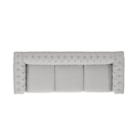 Sofa 3 Seater Grey Fabric