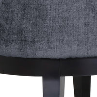 Accent Chair Charcoal Fabric