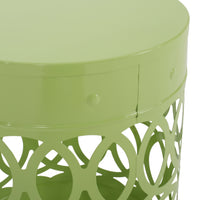 Metal S 2 End Table Green Iron