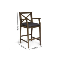 Perla Barstool Grey Acacia Wood