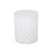 End Table Antique White Magnesium Oxide